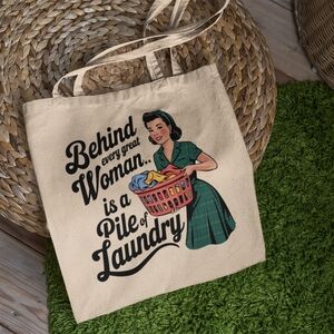 Retro Cream Tote Bag